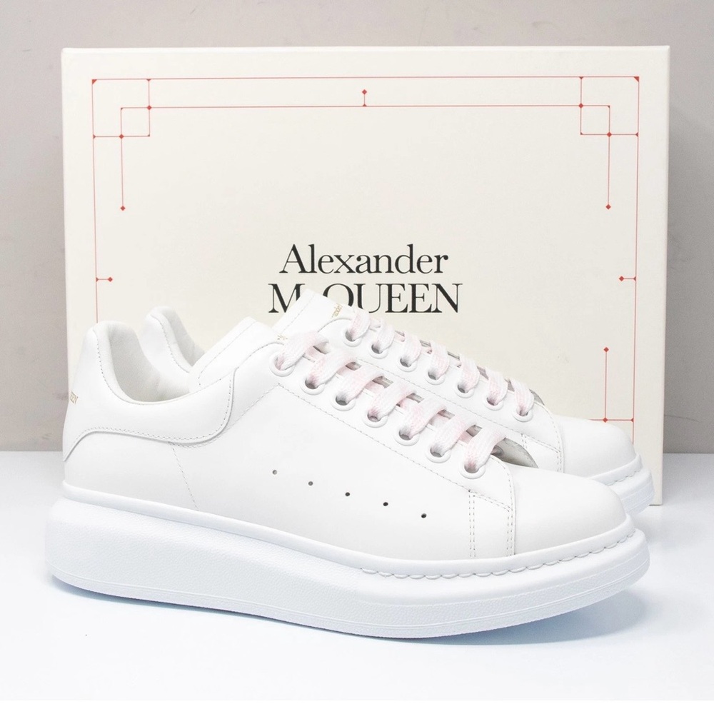 Alexander McQueen All White Larry Sneakers